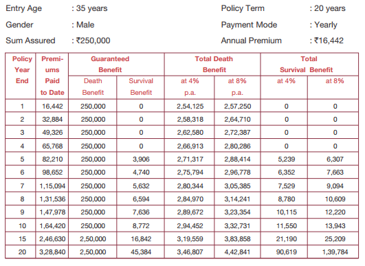 BSLI Vision Regular Returns Plan 1